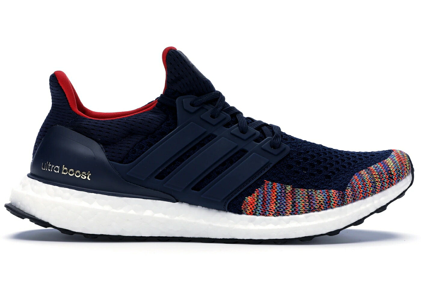 アディダス ウルトラ ブースト 紺色 ネイビー ウルトラブースト 1.0 スニーカー メンズ ADIDAS ULTRA BOOST MULTI-COLOR TOE NAVY / NAVY MULTICOLOR