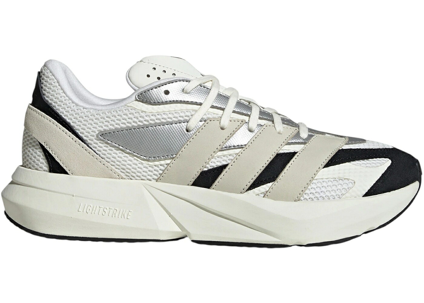 アディダス 白色 ホワイト 銀色 シルバー スニーカー メンズ ADIDAS LIGHTBLAZE WHITE OFF SILVER METALLIC / CLOUD WHITE OFF WHITE SILVER