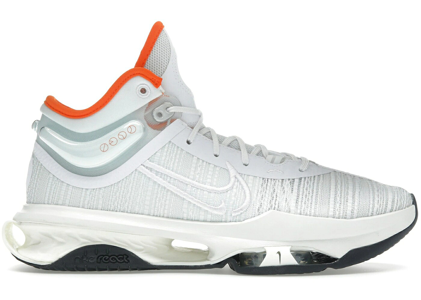 ナイキ 望遠レンズ 生新しい 白いこと 白いこと 黒いこと 黒いこと 橙 オレンジ色 スニーカー メンズ NIKE AIR ZOOM GT JUMP 2 FRESH / WHITE BLACK TOTAL ORANGE