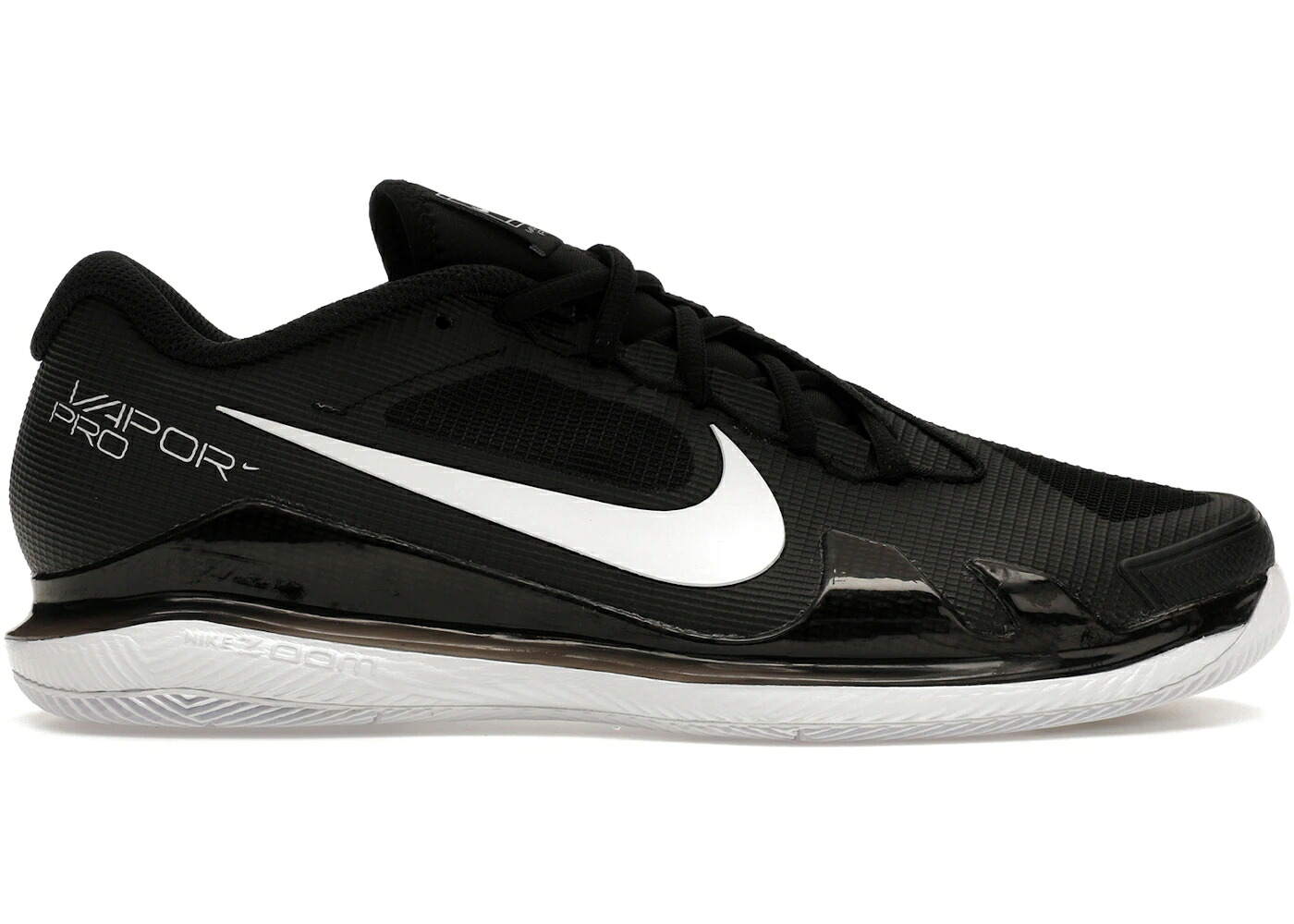 ナイキ コート ズーム プロ 黒色 ブラック 白色 ホワイト スニーカー メンズ NIKE COURT AIR ZOOM VAPOR PRO HC BLACK WHITE / BLACK WHITE|スニケス