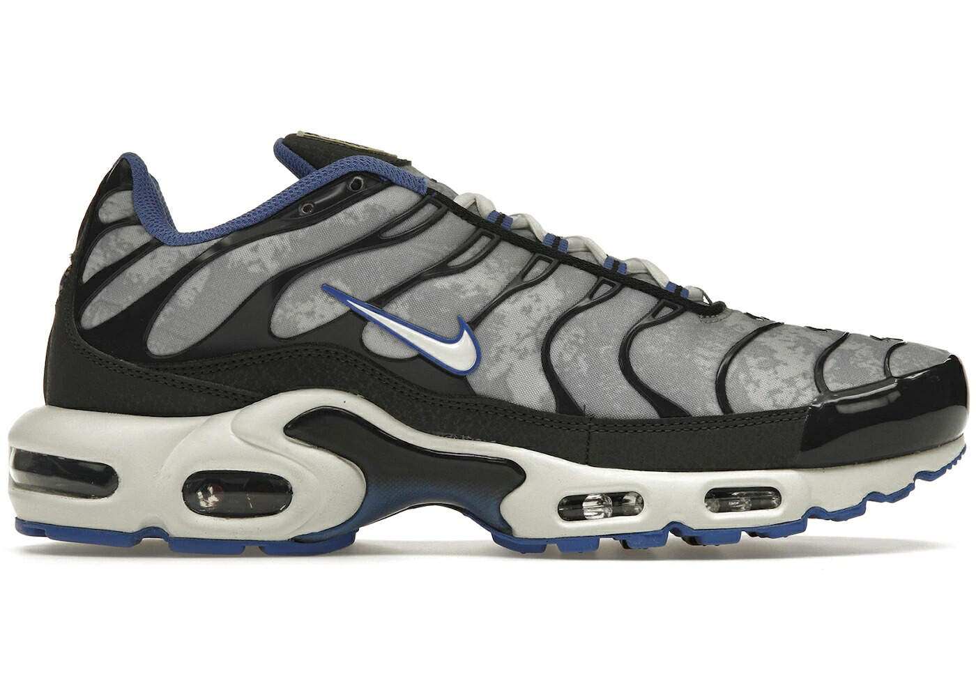 ナイキ マックス 灰色 グレー 黒色 ブラック エアマックスプラス F.C. スニーカー メンズ NIKE AIR MAX PLUS SOCIAL / CLOUD GREY BLACK|スニケス