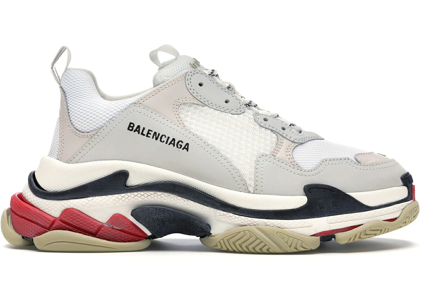 バレンシアガ 白色 ホワイト 黒色 ブラック 赤 レッド スニーカー メンズ BALENCIAGA TRIPLE S WHITE BLACK RED / WHITE BLACK RED