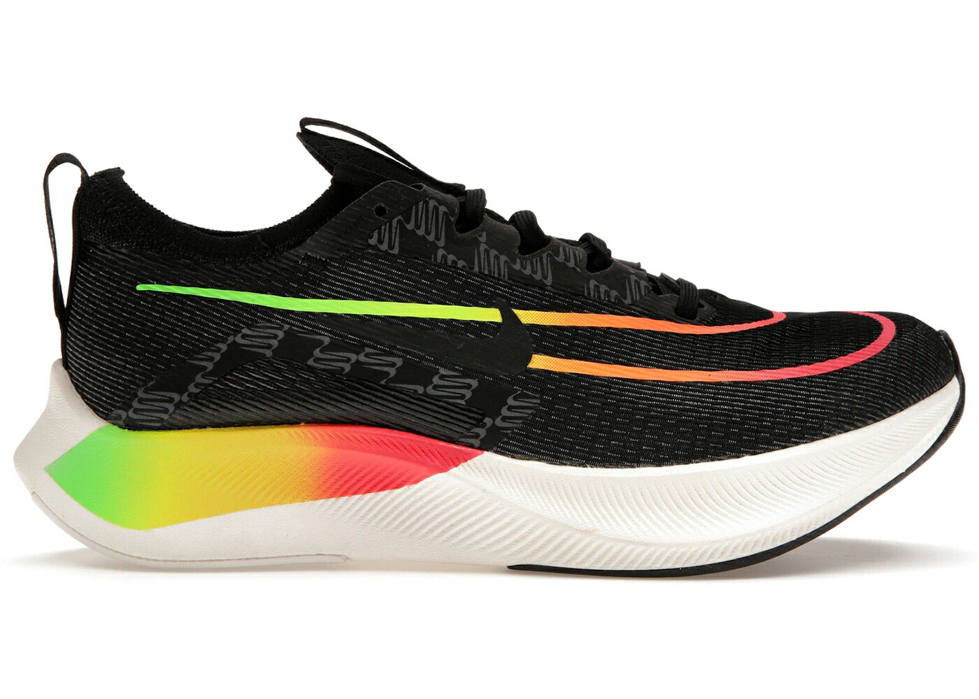 ナイキ ズーム 黒色 ブラック 橙 オレンジ ストライク 緑 グリーン ズームフライ スニーカー メンズ NIKE ZOOM FLY 4 BLACK VOLT ORANGE STRIKE / BLACK GREEN STRIKE TOTAL ORANGE