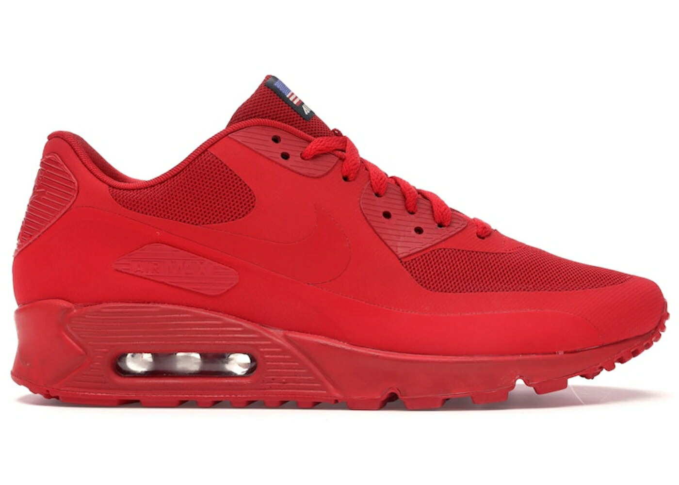 ナイキ マックス ハイパーフューズ 赤 レッド エアマックス スニーカー メンズ NIKE AIR MAX 90 HYPERFUSE INDEPENDENCE DAY RED / SPORT RED SPORT RED