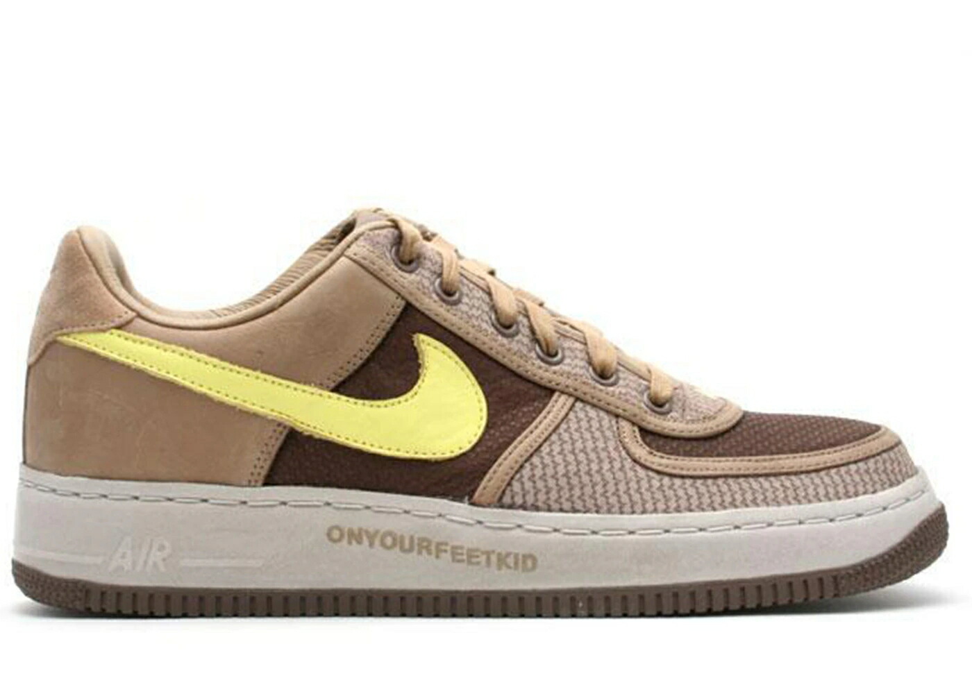 ナイキ アンディフィーテッド 空軍 スニーカー メンズ NIKE AIR FORCE 1 LOW UNDEFEATED CANTEEN / CANTEEN LEMON FROST PALOMINO スニーカー-靴