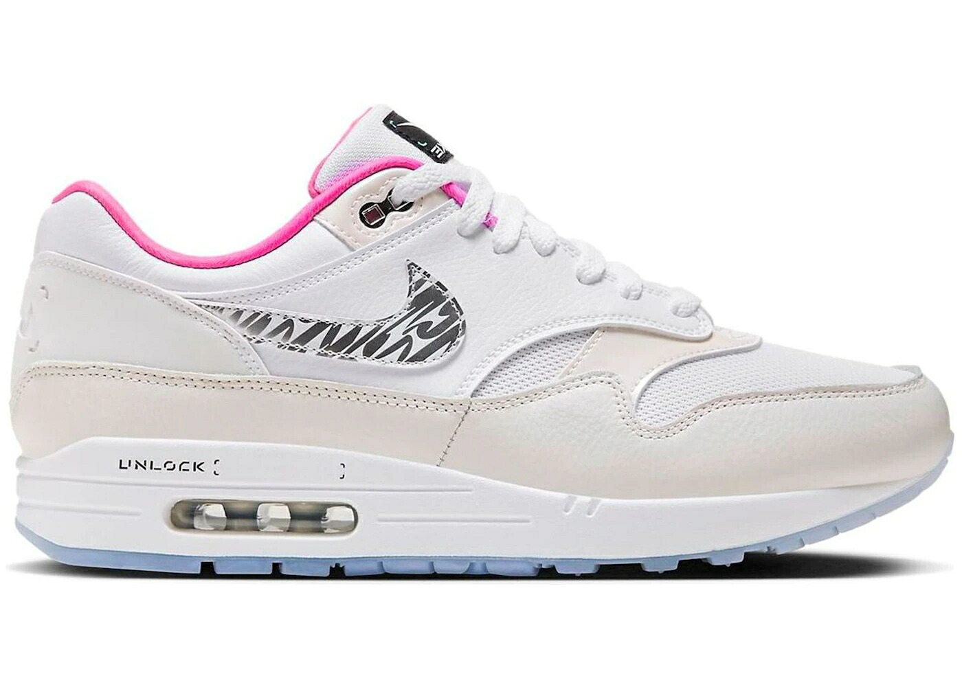 ナイキ マックス 白色 ホワイト 灰色 グレー エアマックス スニーカー メンズ NIKE AIR MAX 1 UNLOCK YOUR SPACE / WHITE WHITE PHANTOM GREY|スニケス