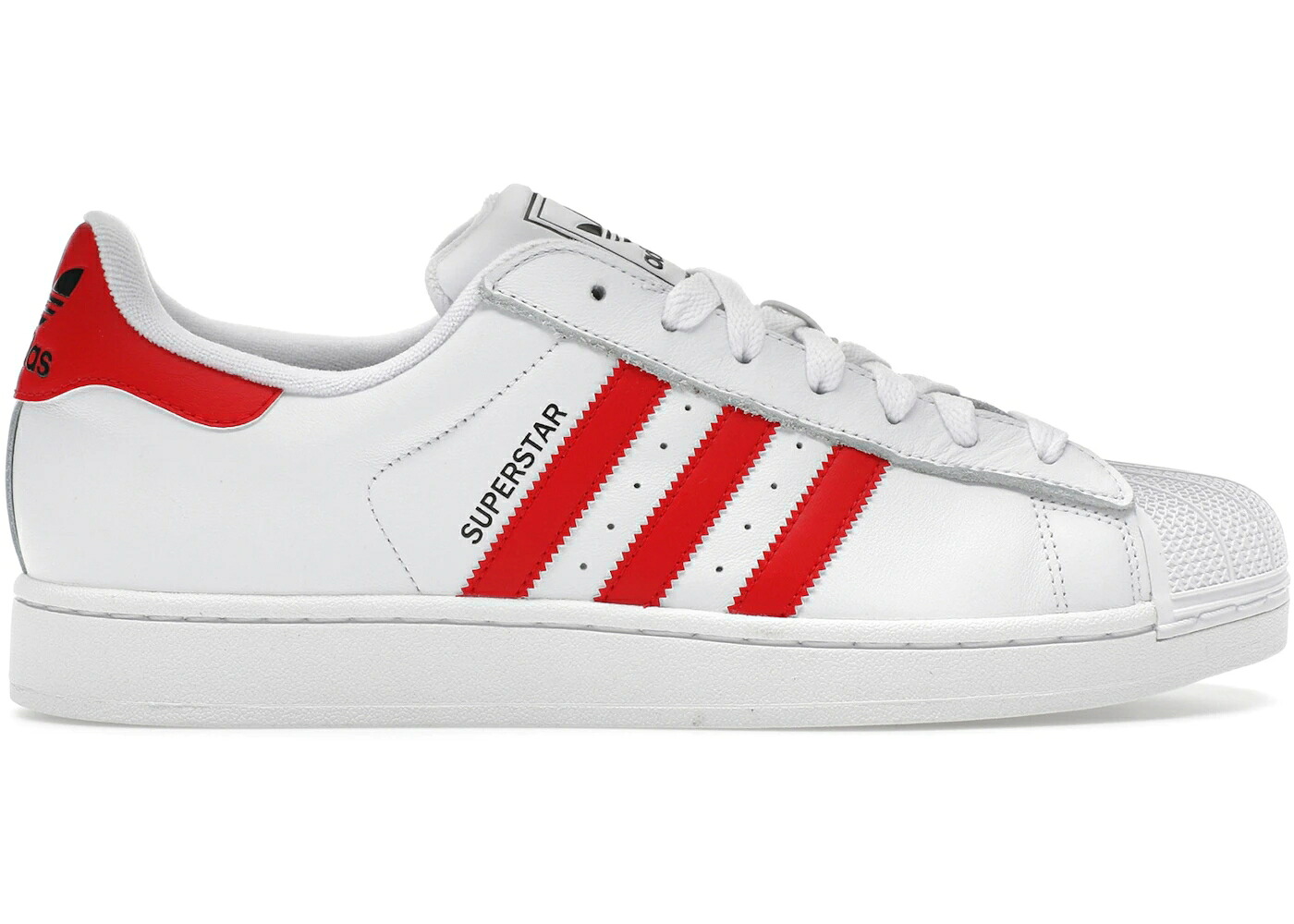 アディダス はやりっ子 白いこと 白いこと 中核グループ スニーカー メンズ ADIDAS SUPERSTAR II CLOUD WHITE BETTER SCARLET / CLOUD WHITE BETTER SCARLET CORE スニーカー-メンズ靴