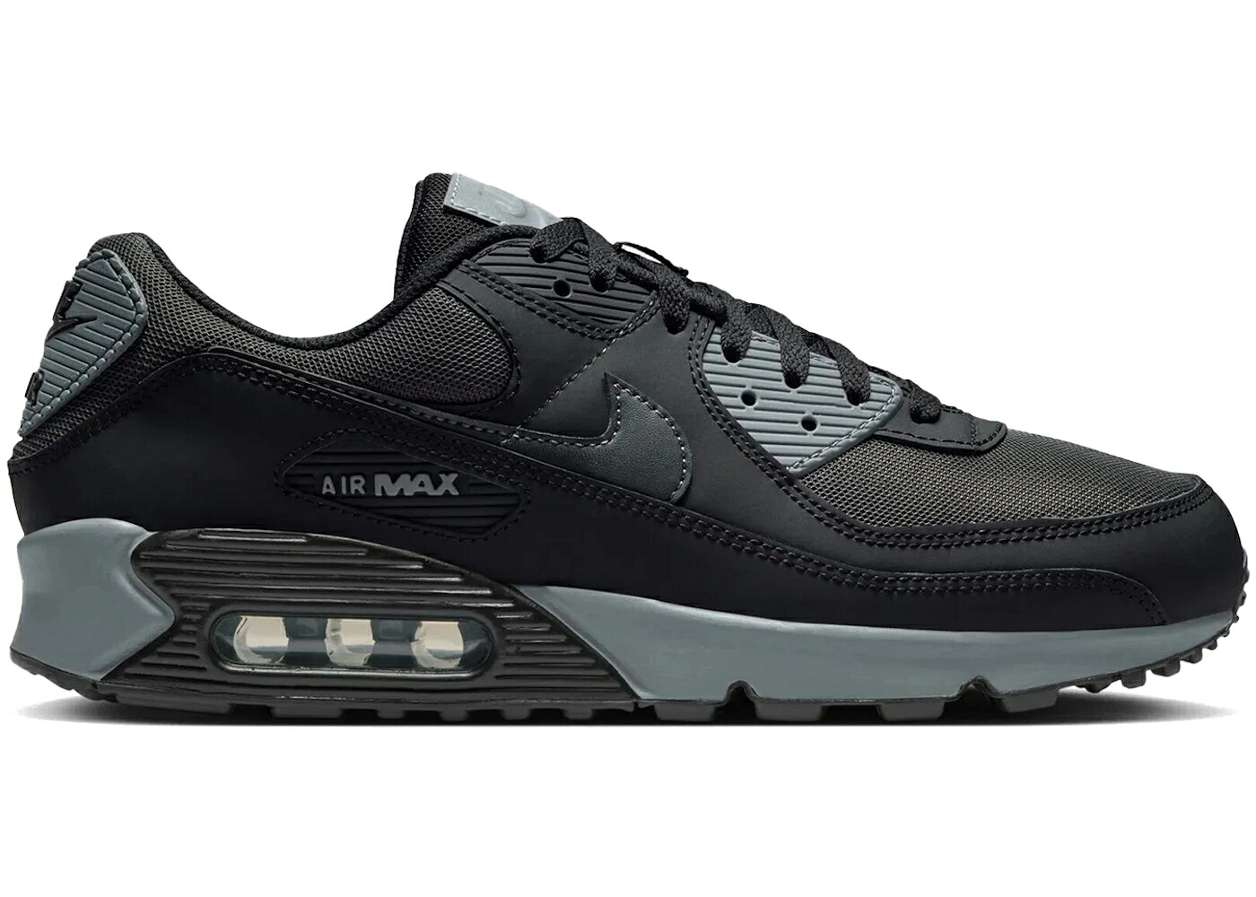 ナイキ マックス 黒いこと 黒いこと 冷やりとした 薄墨色 薄墨色 エア湖マックス スニーカー メンズ NIKE AIR MAX 90 BLACK ANTHRACITE COOL GREY / BLACK ANTHRACITE COOL GREY