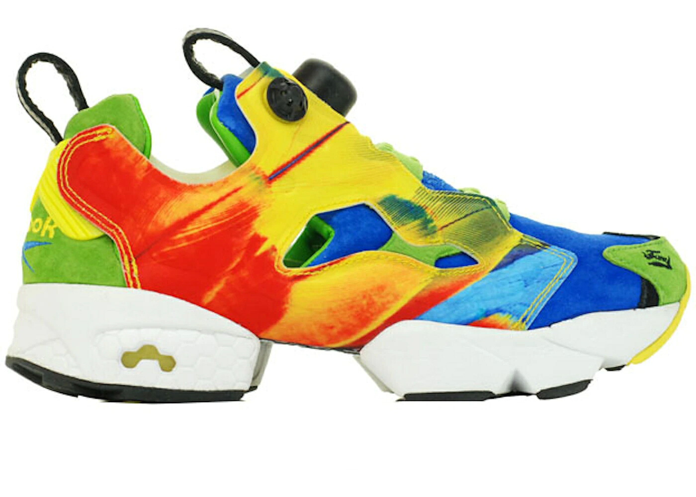 リーボック 青色 ブルー チーム 黄色 イエロー 緑 グリーン インスタポンプフューリー スニーカー メンズ REEBOK INSTAPUMP FURY CROOKED TONGUES THE ANGRY BIRD / SWITCH BLUE TEAM YELLOW GREEN