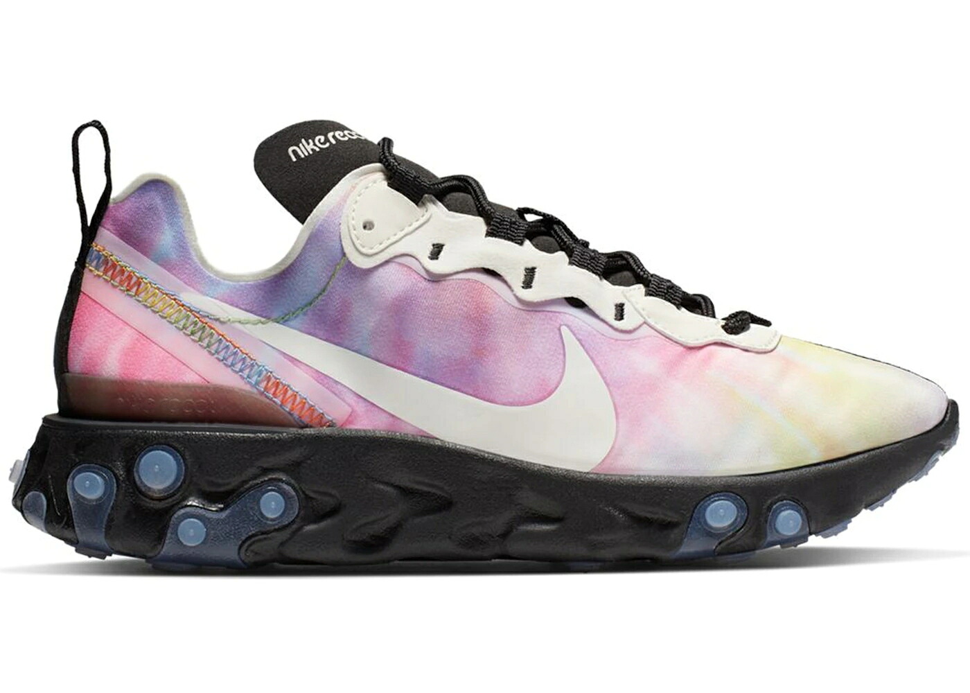 ナイキ リアクト 化学元素 タイ 黒いこと 黒いこと WOMEN\u0027S スニーカー レディース NIKE REACT ELEMENT 55 TIE DYE (WOMEN\u0027S) / MULTI COLOR SAIL BLACK