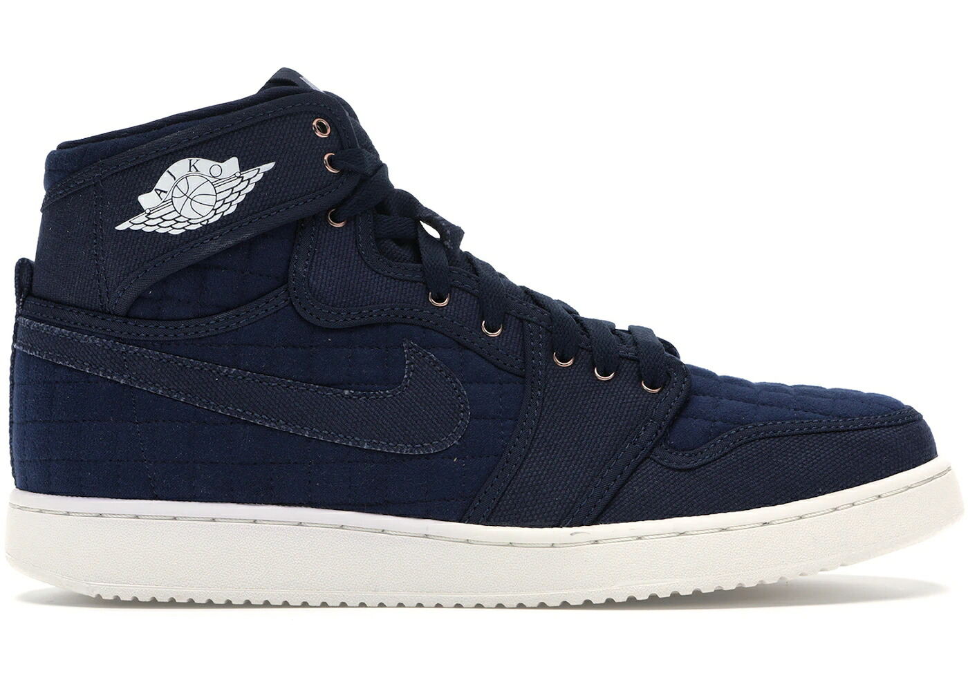 ナイキ ジョーダン 青色 ブルー 白色 ホワイト 赤 レッド スニーカー メンズ JORDAN 1 RETRO AJKO BLUE QUILTED / OBSIDIAN WHITE METALLIC RED