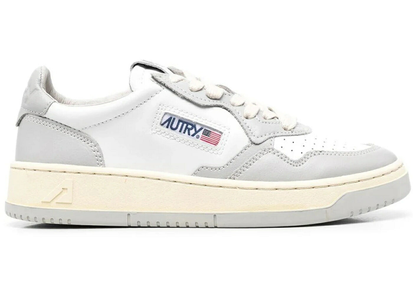 なめし革 白いこと 白いこと 薄墨色 薄墨色 WOMEN\u0027S スニーカー レディース AUTRY MEDALIST LEATHER LOW WHITE GREY (WOMEN\u0027S) / WHITE GREY