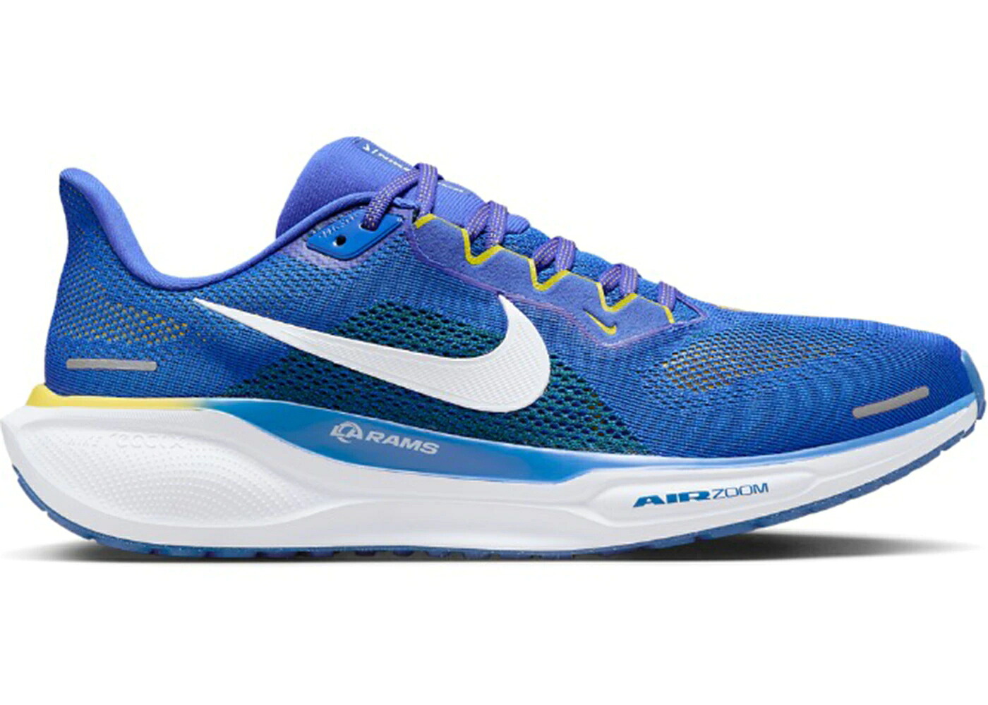 ナイキ 望遠レンズ ペガサス ラムズ 白いこと 白いこと 望遠レンズペガサス 天使の都市 スニーカー メンズ NIKE AIR ZOOM PEGASUS 41 LOS ANGELES RAMS / HYPER ROYAL WHITE WHITE MIDWEST