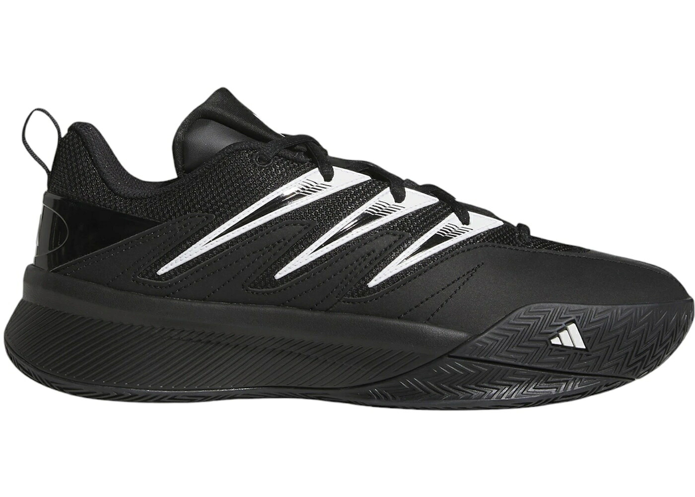 アディダス コア 黒色 ブラック 白色 ホワイト スニーカー メンズ ADIDAS DAME CERTIFIED 3 LOW CORE BLACK CLOUD WHITE / CORE BLACK CLOUD WHITE CORE