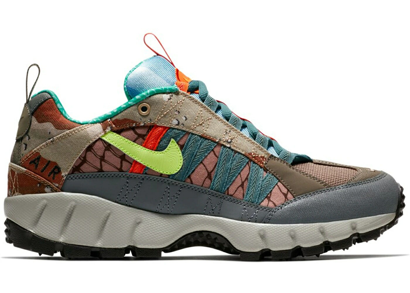 ナイキ カモ柄 緑 グリーン 銀色 スチール クール 灰色 グレー スニーカー メンズ NIKE AIR HUMARA 17 CAMO PACK GREEN / STEEL GREEN VOLT GLOW COOL GREY