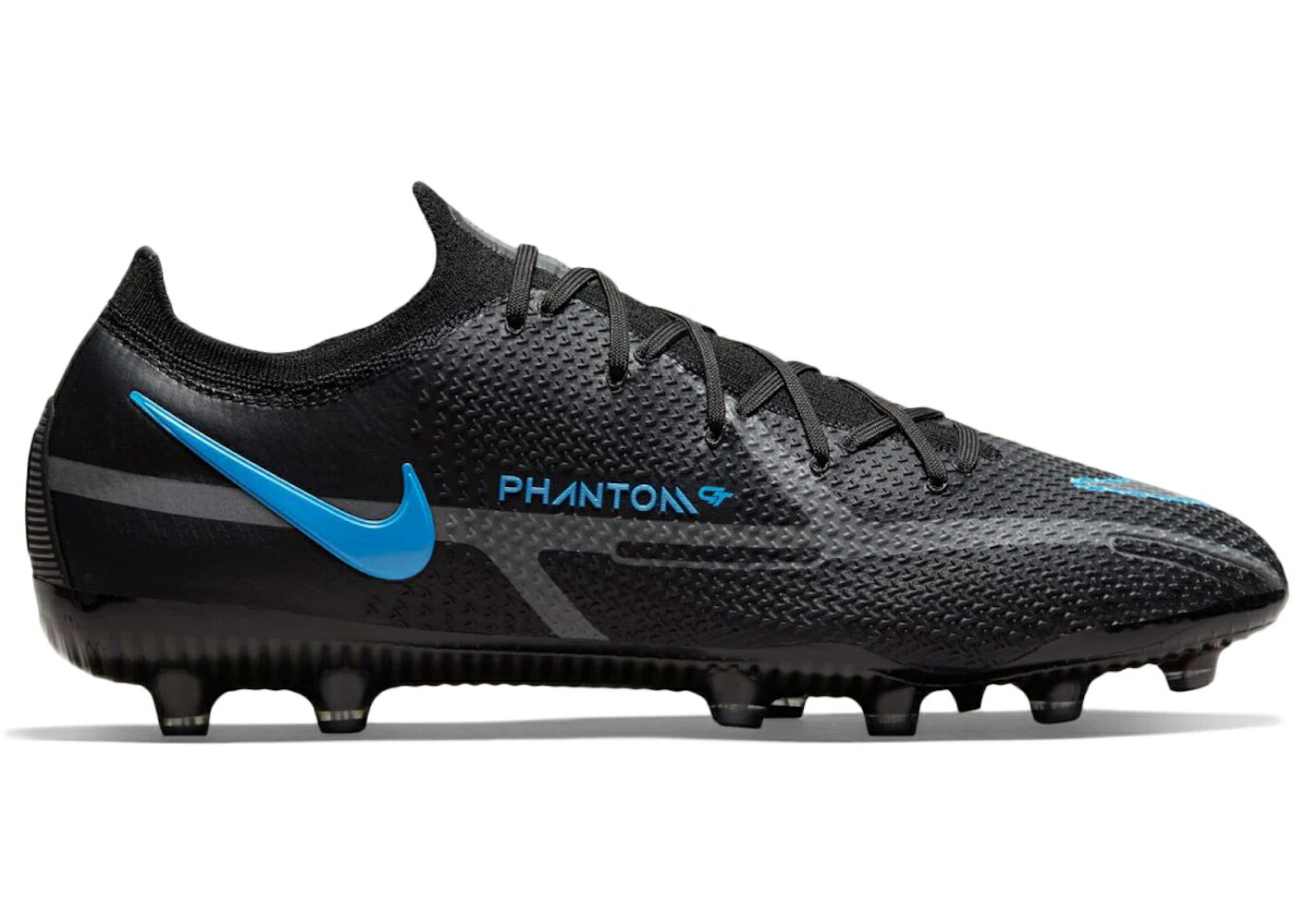 ナイキ エリート プロ 黒色 ブラック 灰色 グレー 青色 ブルー スニーカー メンズ NIKE PHANTOM GT2 ELITE AG PRO BLACK GREY BLUE / BLACK GREY BLUE