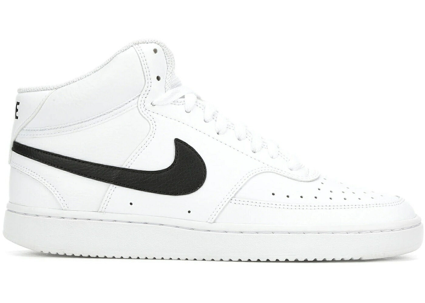 ナイキ コート ミッド 白色 ホワイト 黒色 ブラック スニーカー メンズ NIKE COURT VISION MID WHITE BLACK / WHITE WHITE BLACK