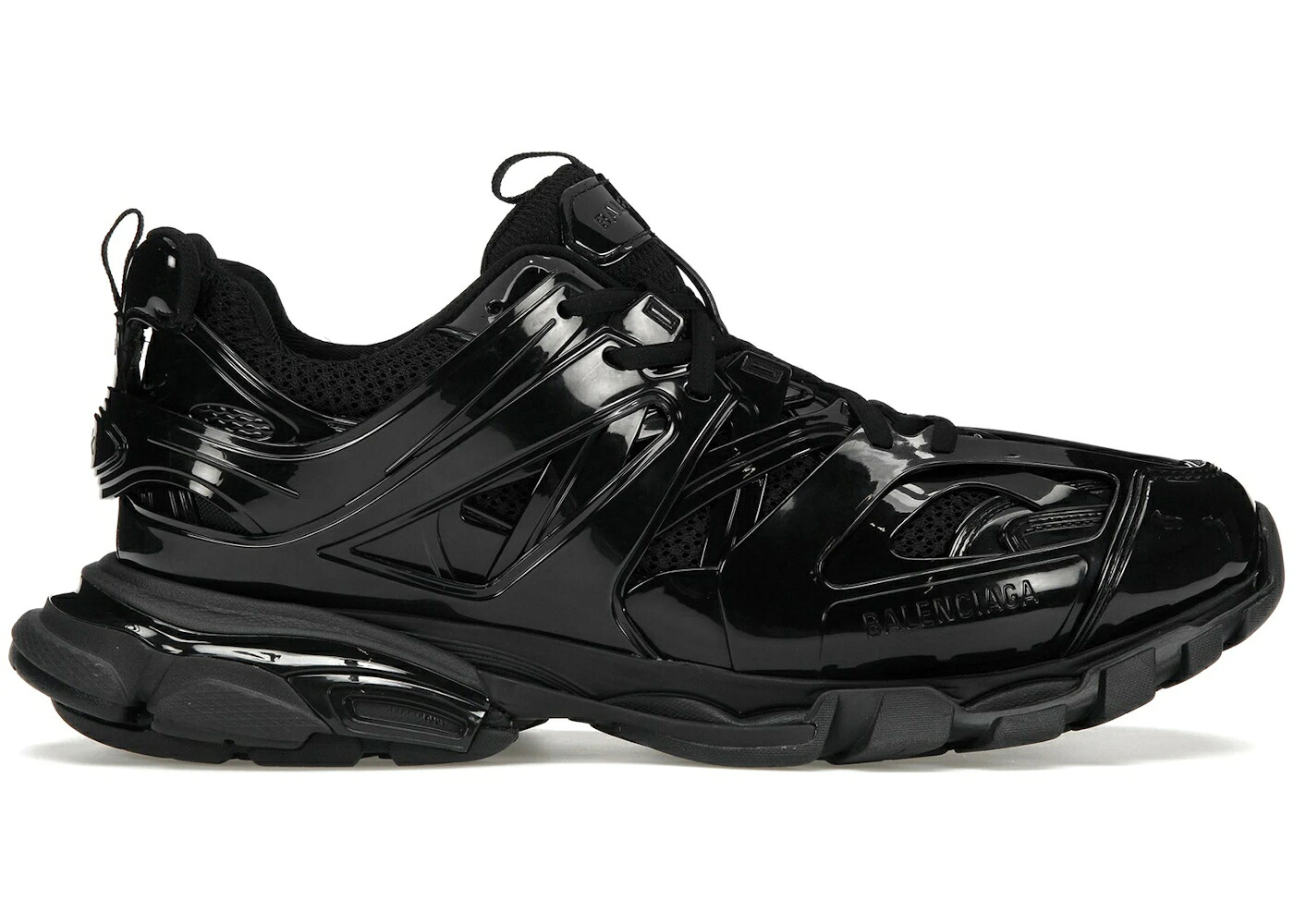 バレンシアガ 貨物自動車 黒いこと 黒いこと 専売特許 スニーカー メンズ BALENCIAGA TRACK BLACK PATENT /