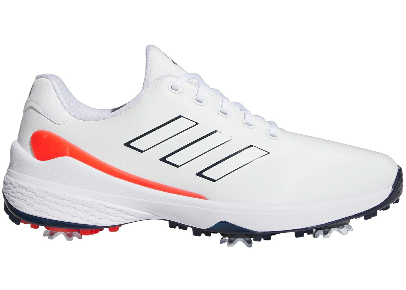 アディダス ゴルフ 白色 ホワイト 紺色 ネイビー 赤 レッド スニーカー メンズ ADIDAS ZG23 GOLF CLOUD WHITE COLLEGIATE NAVY BRIGHT RED / CLOUD WHITE COLLEGIATE NAVY｜スニケス