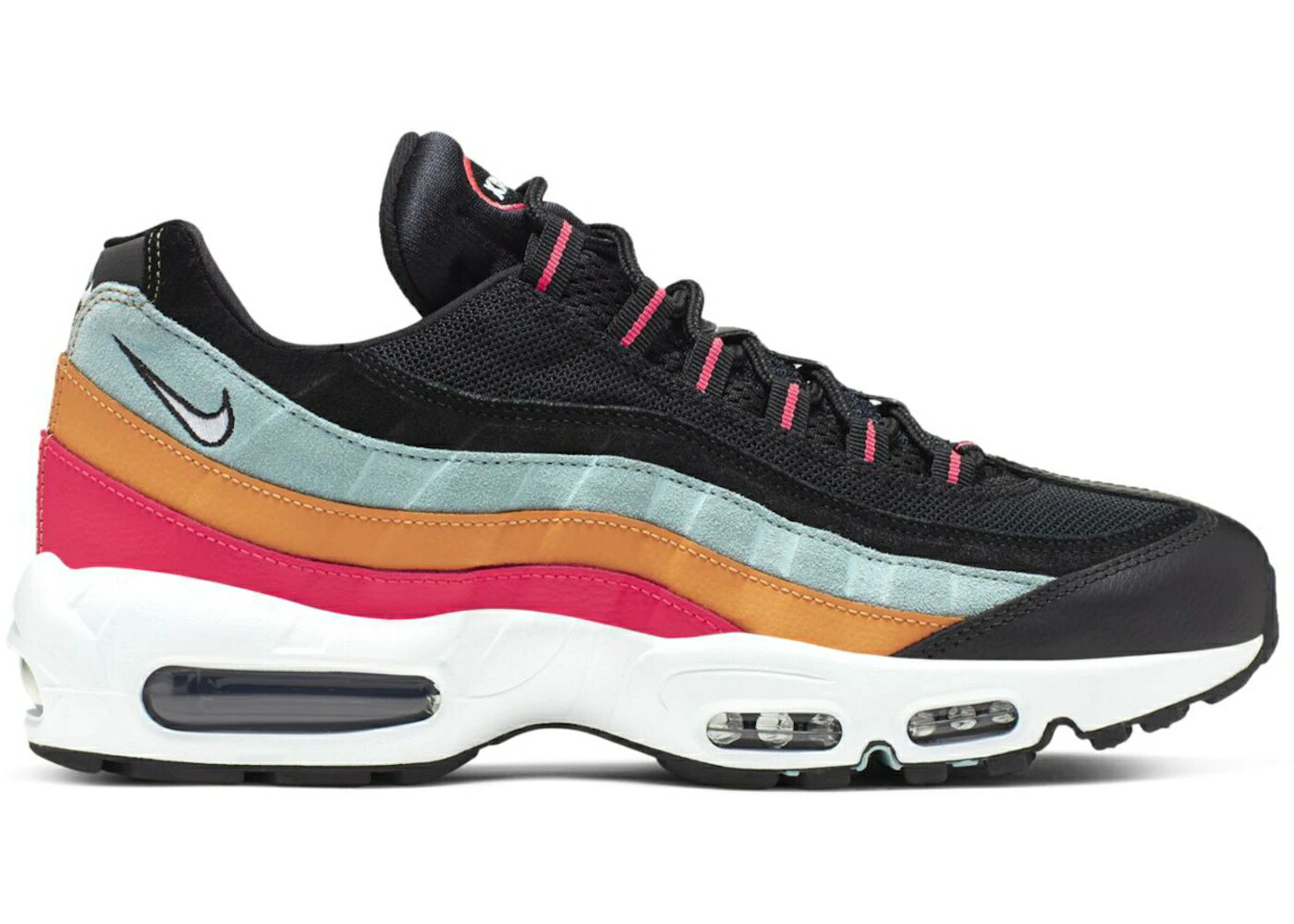 ナイキ マックス 黒色 ブラック 白色 ホワイト エアマックス スニーカー メンズ NIKE AIR MAX 95 ESSENTIAL OCEAN CUBE / BLACK WHITE OCEAN CUBE KUMQUAT