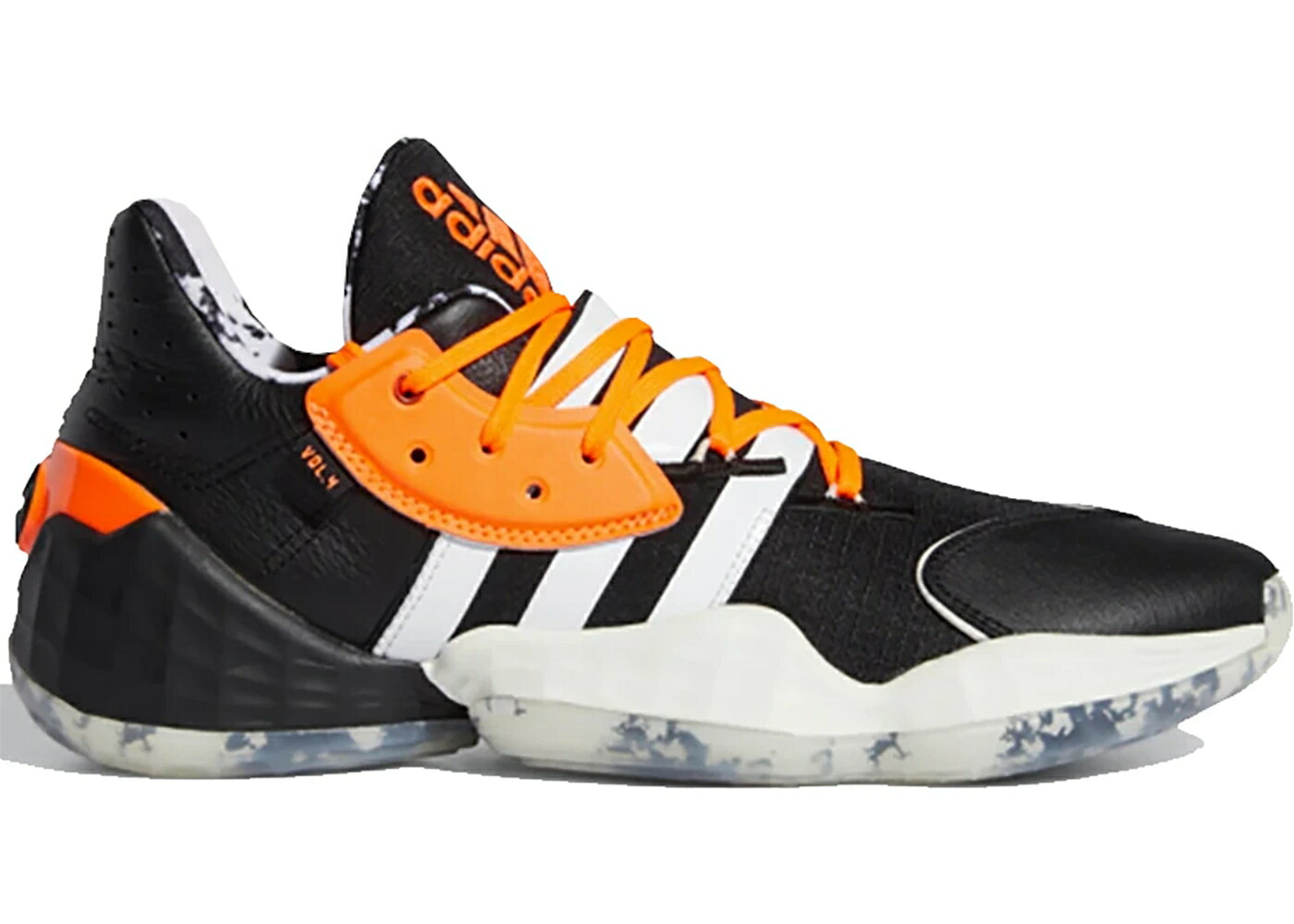 アディダス ハーデン 黒色 ブラック コア 白色 ホワイト VOL. スニーカー メンズ ADIDAS HARDEN 4 DANIEL PATRICK BLACK / CORE BLACK CLOUD WHITE SOLAR
