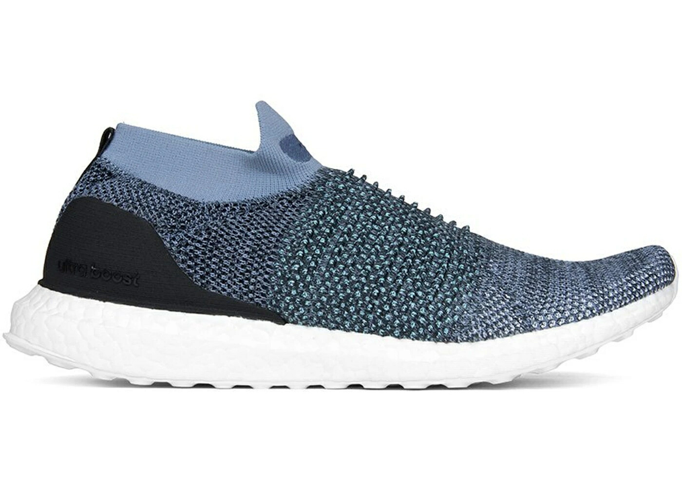 アディダス ウルトラ ブースト 灰色 グレー カーボン 青色 ブルー ウルトラブースト スニーカー メンズ ADIDAS ULTRA BOOST LACELESS PARLEY RAW GREY / RAW GREY CARBON BLUE SPIRIT