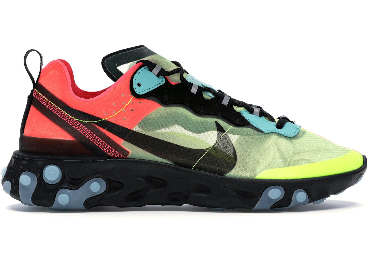 ナイキ リアクト 化学元素 サクラ色 緑 緑であること スニーカー メンズ NIKE REACT ELEMENT 87 VOLT RACER PINK / VOLT AURORA GREEN RACER PINK
