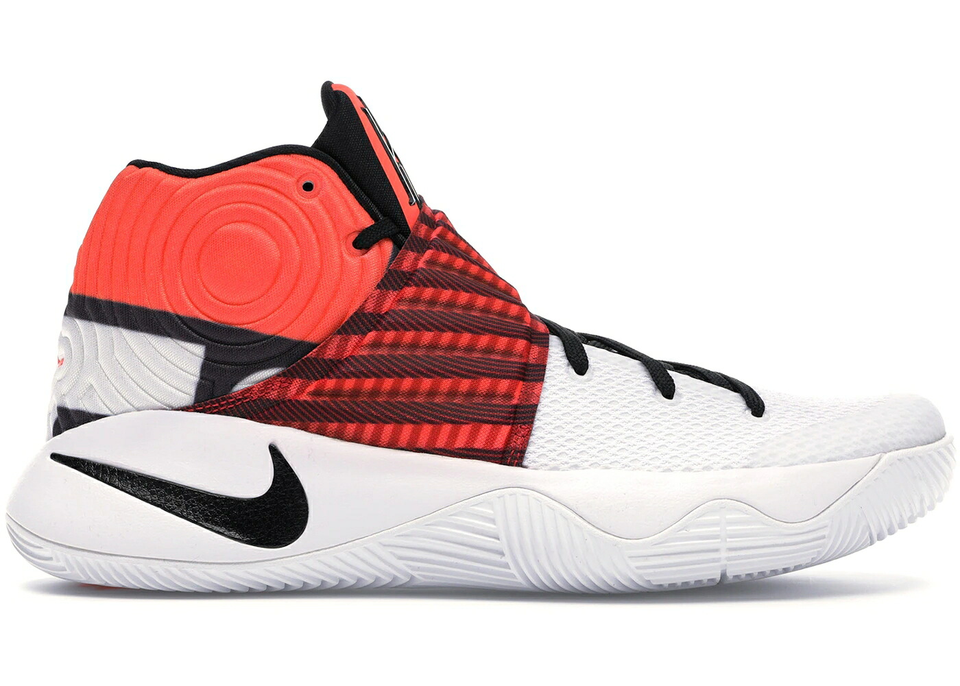 ナイキ カイリー 白色 ホワイト 赤 レッド 黒色 ブラック スニーカー メンズ NIKE KYRIE 2 CROSSOVER / WHITE UNIVERSITY RED BLACK｜スニケス