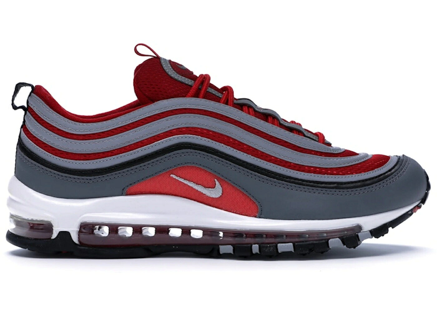 ナイキ マックス 薄墨色 薄墨色 赤 赤いこと 大気圏マックス スニーカー メンズ NIKE AIR MAX 97 DARK GREY GYM RED / DARK GREY WOLF GREY GYM RED