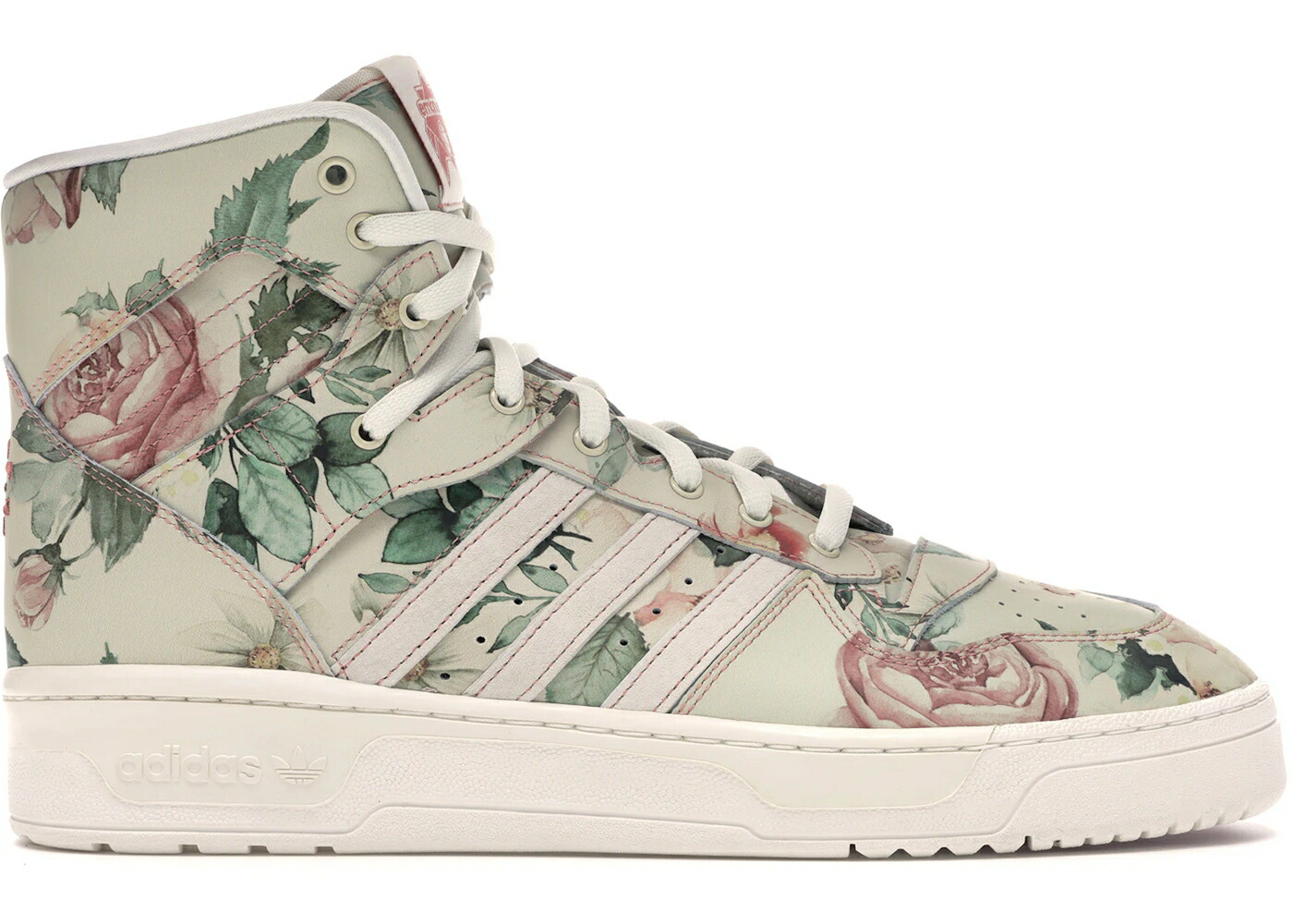 アディダス 白いこと 白いこと サクラ色 スニーカー メンズ ADIDAS RIVALRY HI ERIC EMANUEL FLORAL / OFF WHITE RAW PINK RUNNING WHITE