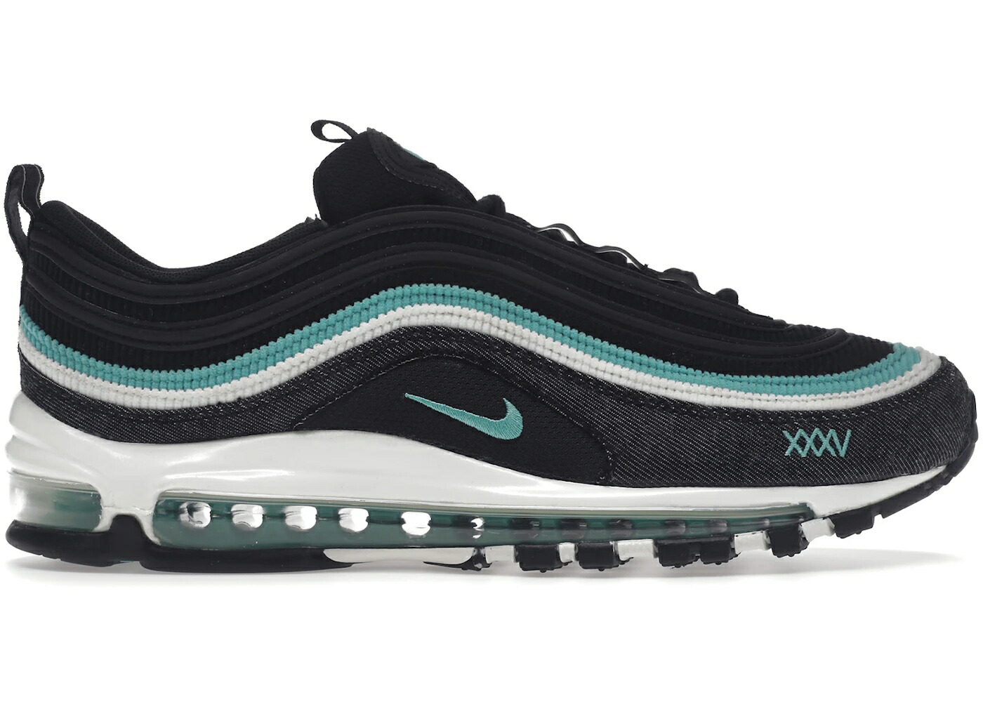ナイキ マックス 黒色 ブラック エアマックス スニーカー メンズ NIKE AIR MAX 97 BLACK SPORT TURQUOISE / BLACK SPORT TURQUOISE SUMMIT