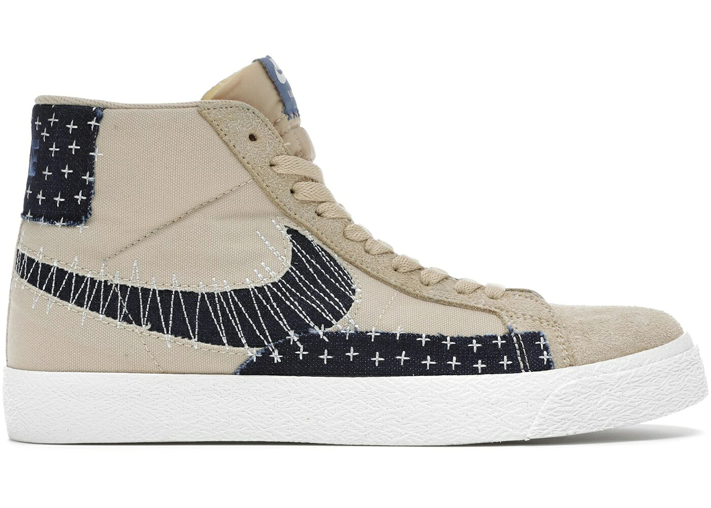 ナイキ エスビー 望遠レンズ ブレイザー ミッド 紺色 米国海軍 スニーカー メンズ NIKE SB ZOOM BLAZER MID SASHIKO SESAME / SESAME MYSTIC NAVY SAIL GUM