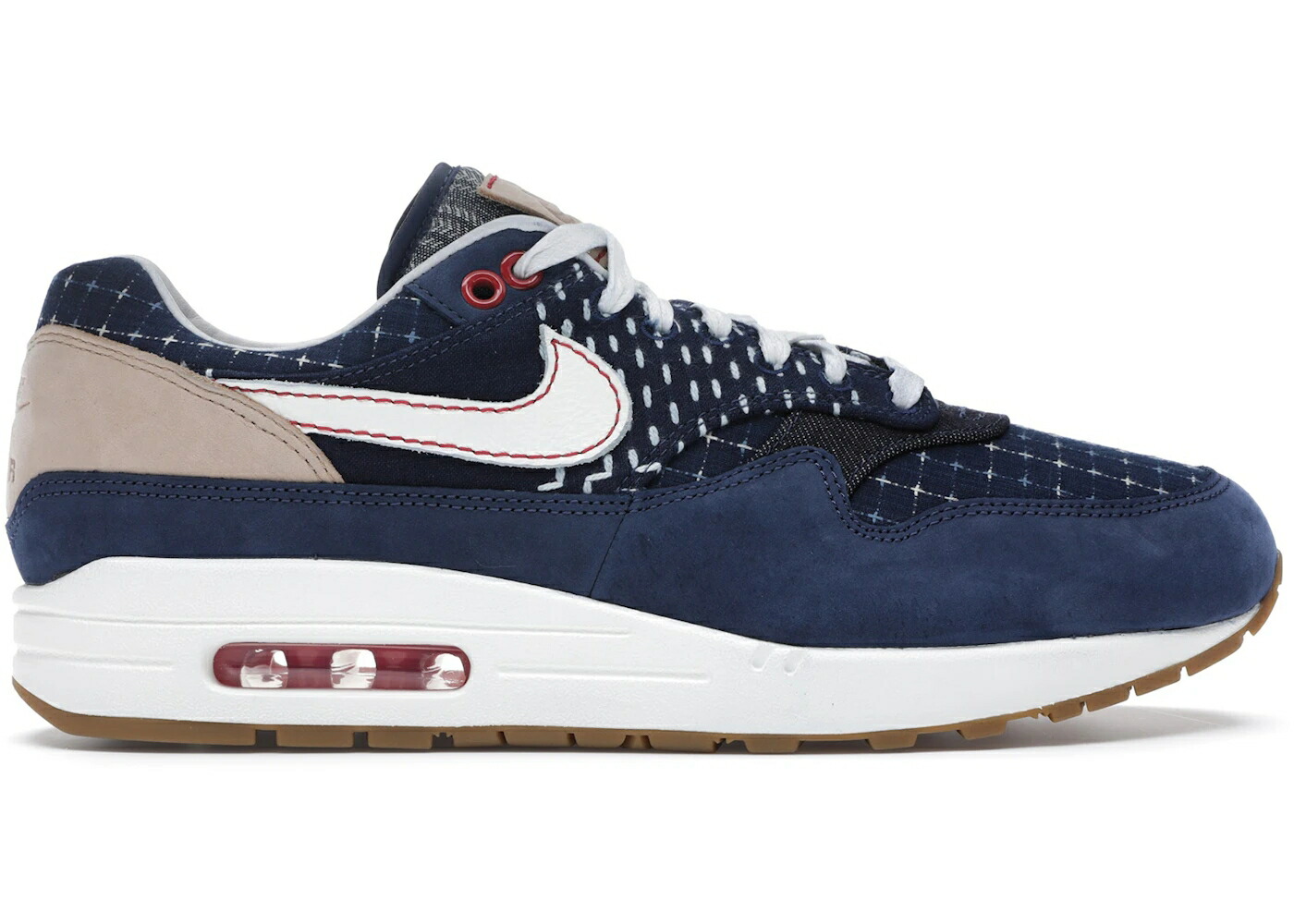 ナイキ マックス 青み 青色 大気圏マックス スニーカー メンズ NIKE AIR MAX 1 DENHAM / BLUE VOID SAIL COASTAL BLUE