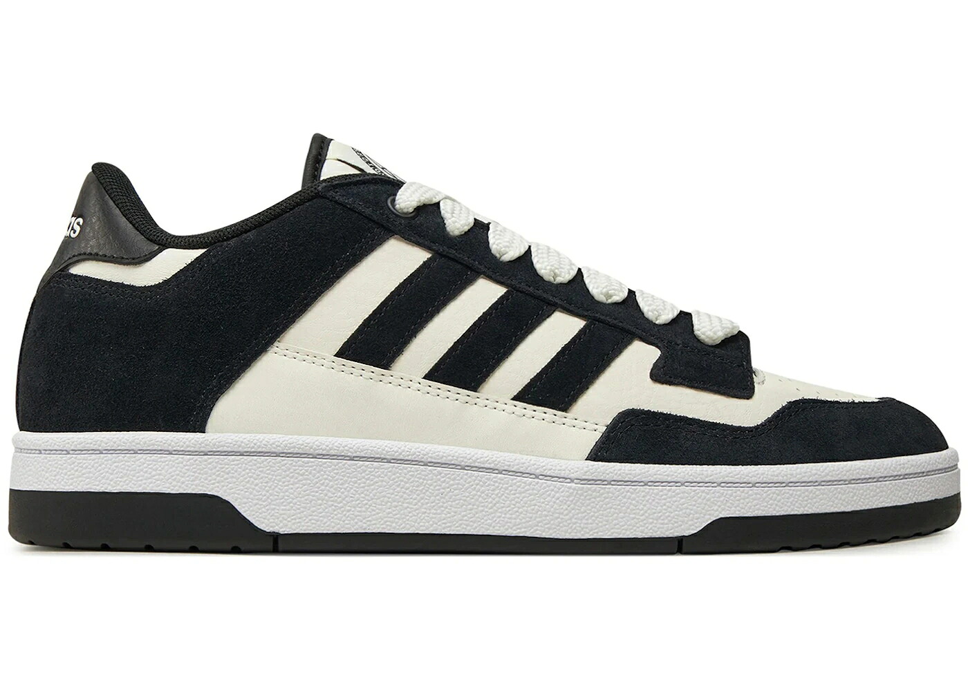 アディダス 厚地の外套 中核グループ 黒いこと 黒いこと 白いこと 白いこと スニーカー メンズ ADIDAS RAPID COURT LOW CORE BLACK CLOUD WHITE / CORE BLACK CLOUD WHITE CLOUD