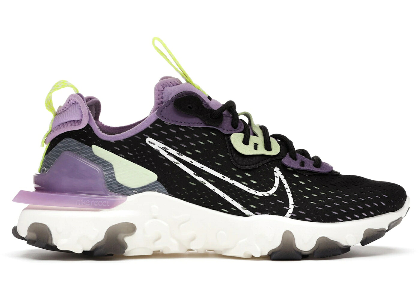 ナイキ リアクト 紫 パープル 黒色 ブラック 灰色 グレー WOMEN'S スニーカー レディース NIKE REACT VISION GRAVITY PURPLE VOLT (WOMEN'S) / BLACK SMOKE GREY GRAVITY PURPLE