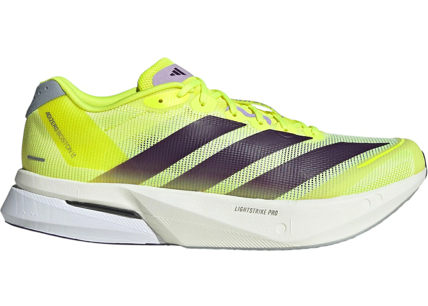 アディダス アディゼロ 豆の町 サー青少年 黄味がかった 黄色 スニーカー メンズ ADIDAS ADIZERO BOSTON 13 SOLAR YELLOW PLUM / SOLAR YELLOW AURORA PLUM POWDER