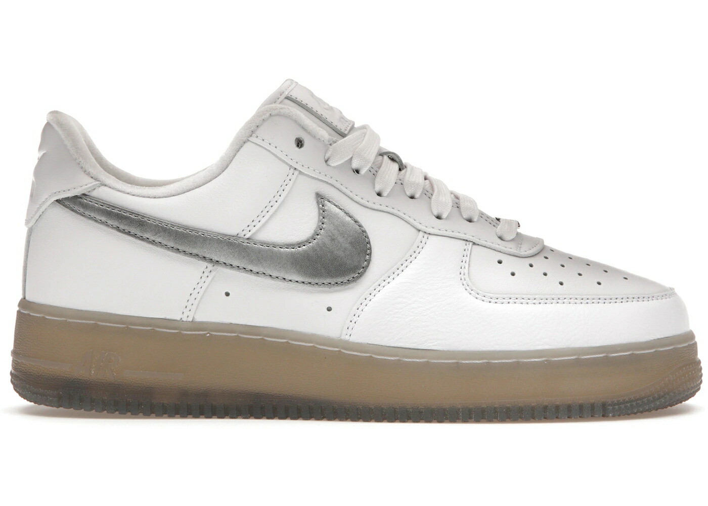 ナイキ 白色 ホワイト 銀色 シルバー エアフォース 07 スニーカー メンズ NIKE AIR FORCE 1 LOW PRM WHITE METALLIC SILVER / WHITE METALLIC SILVER COCONUT