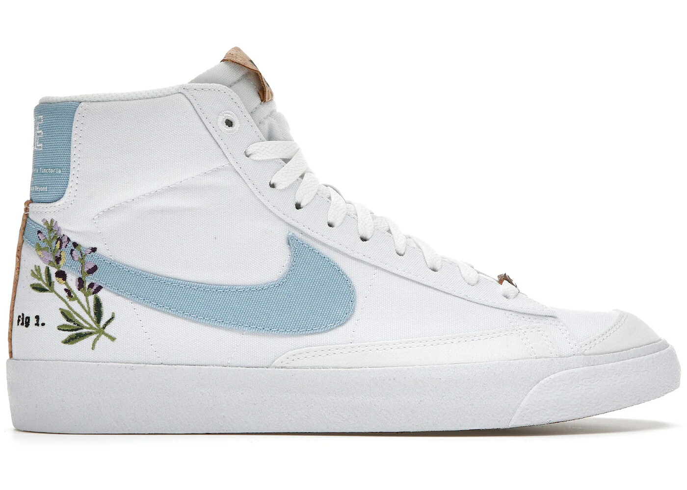 ナイキ ブレイザー ミッド 白色 ホワイト 藍色 インディゴ スニーカー メンズ NIKE BLAZER MID 77 WHITE INDIGO / WHITE OBSIDIAN WHITE OBSIDIAN｜スニケス