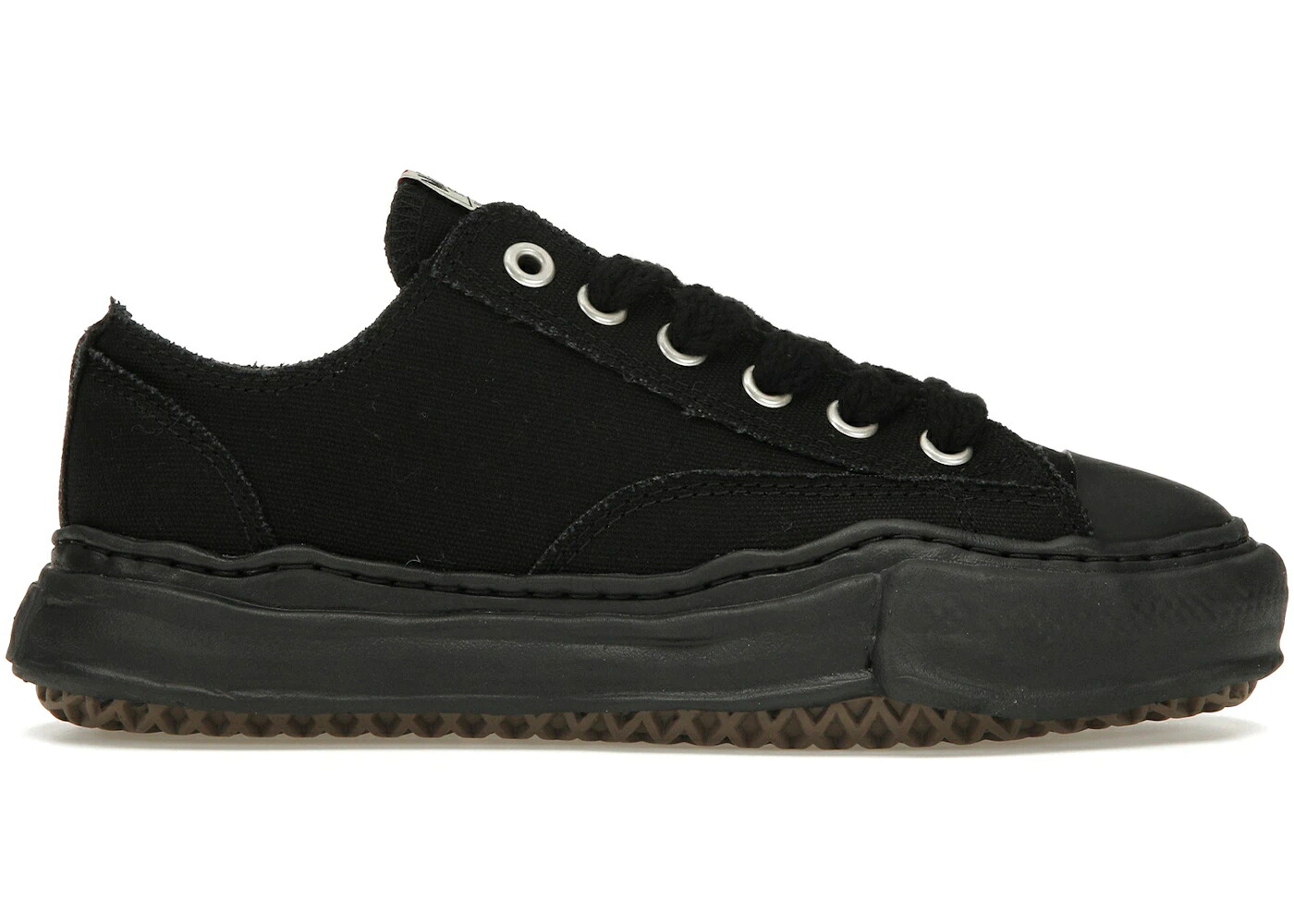 住みか ミハラヤスヒロ 黒いこと 黒いこと スニーカー メンズ MAISON MIHARA YASUHIRO MAISON MIHARA YASUHIRO PETERSON OG SOLE CANVAS LOW BLACK / BLACK BLACK