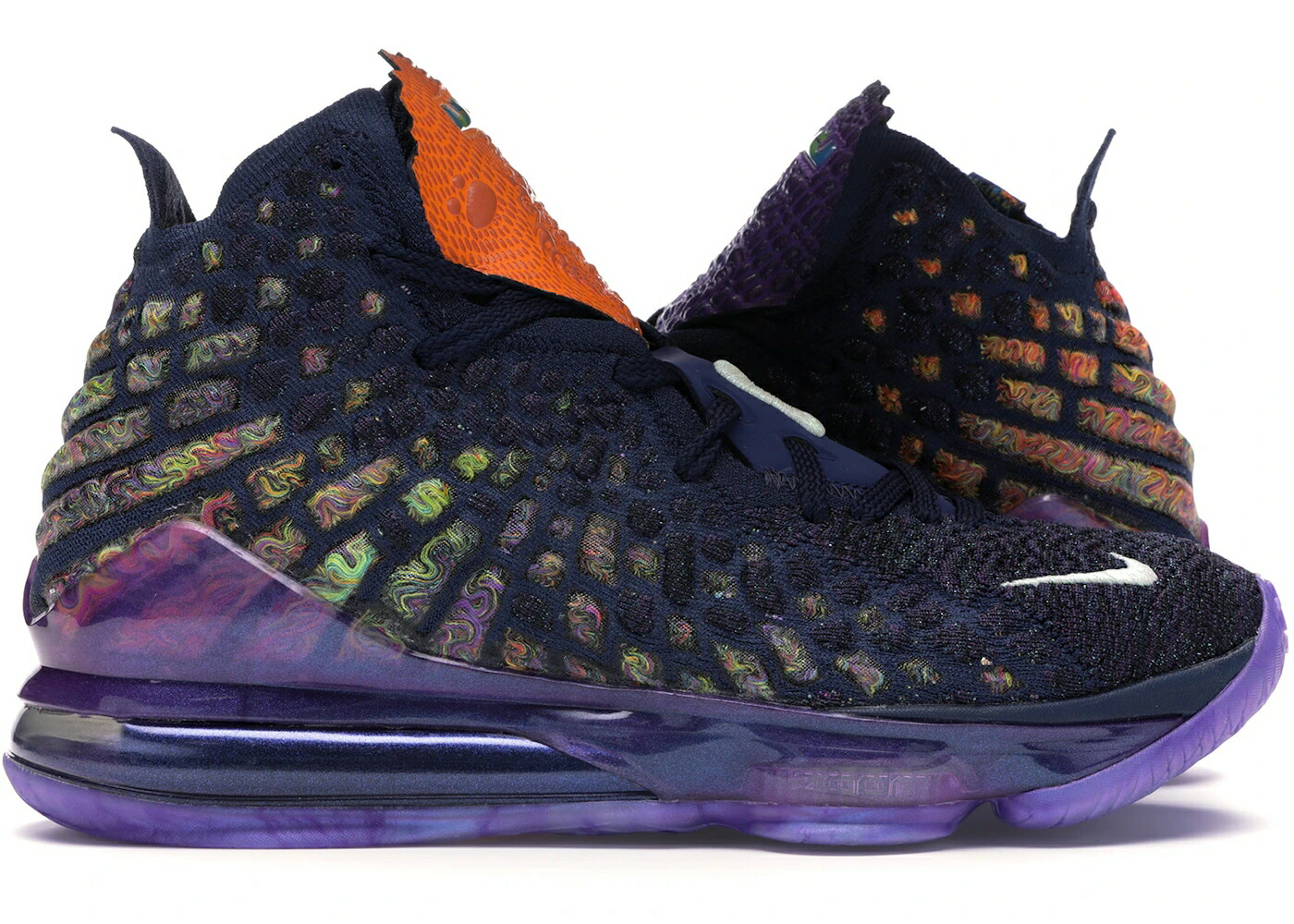 ナイキ レブロン 紺色 ネイビー ヘザー 黒色 ブラック スニーカー メンズ NIKE LEBRON 17 MONSTARS / NAVY HEATHER MULTI COLOR BLACK