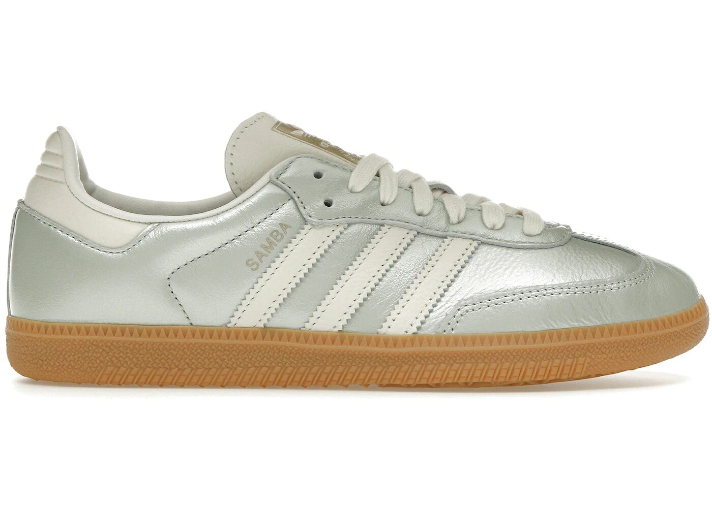 アディダス サンバ 緑 緑であること 白いこと 白いこと WOMEN\u0027S スニーカー レディース ADIDAS SAMBA OG LINEN GREEN METALLIC (WOMEN\u0027S) / LINEN GREEN METALLIC OFF WHITE
