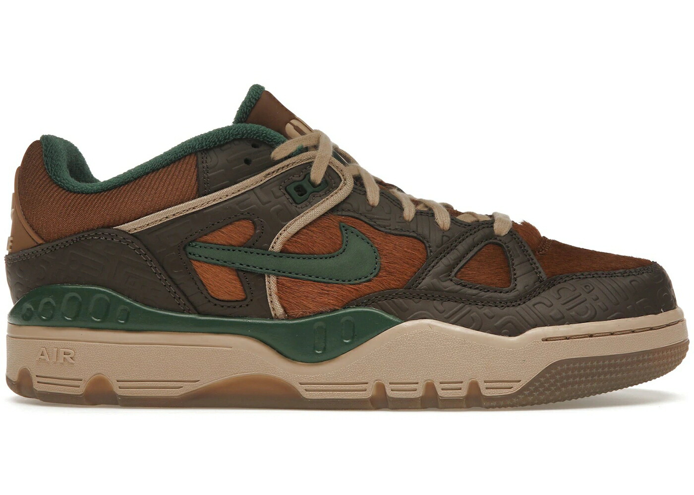 ナイキ 茶色 ブラウン エアフォース スニーカー メンズ NIKE AIR FORCE 3 LOW SP NIGO BAROQUE BROWN / BAROQUE BROWN FIR HEMP PECAN