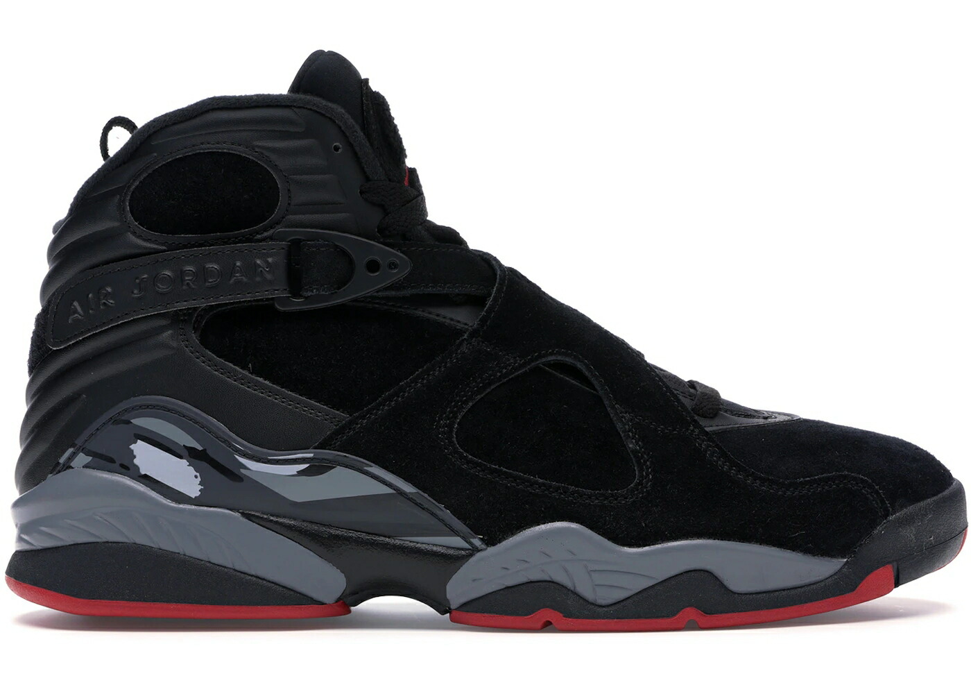 ナイキ ジョーダン 黒いこと 黒いこと 薄墨色 シメント 赤 赤いこと 薄墨色 スニーカー メンズ JORDAN 8 RETRO BLACK CEMENT / BLACK GYM RED BLACK WOLF GREY メンズ靴-スニーカー-靴