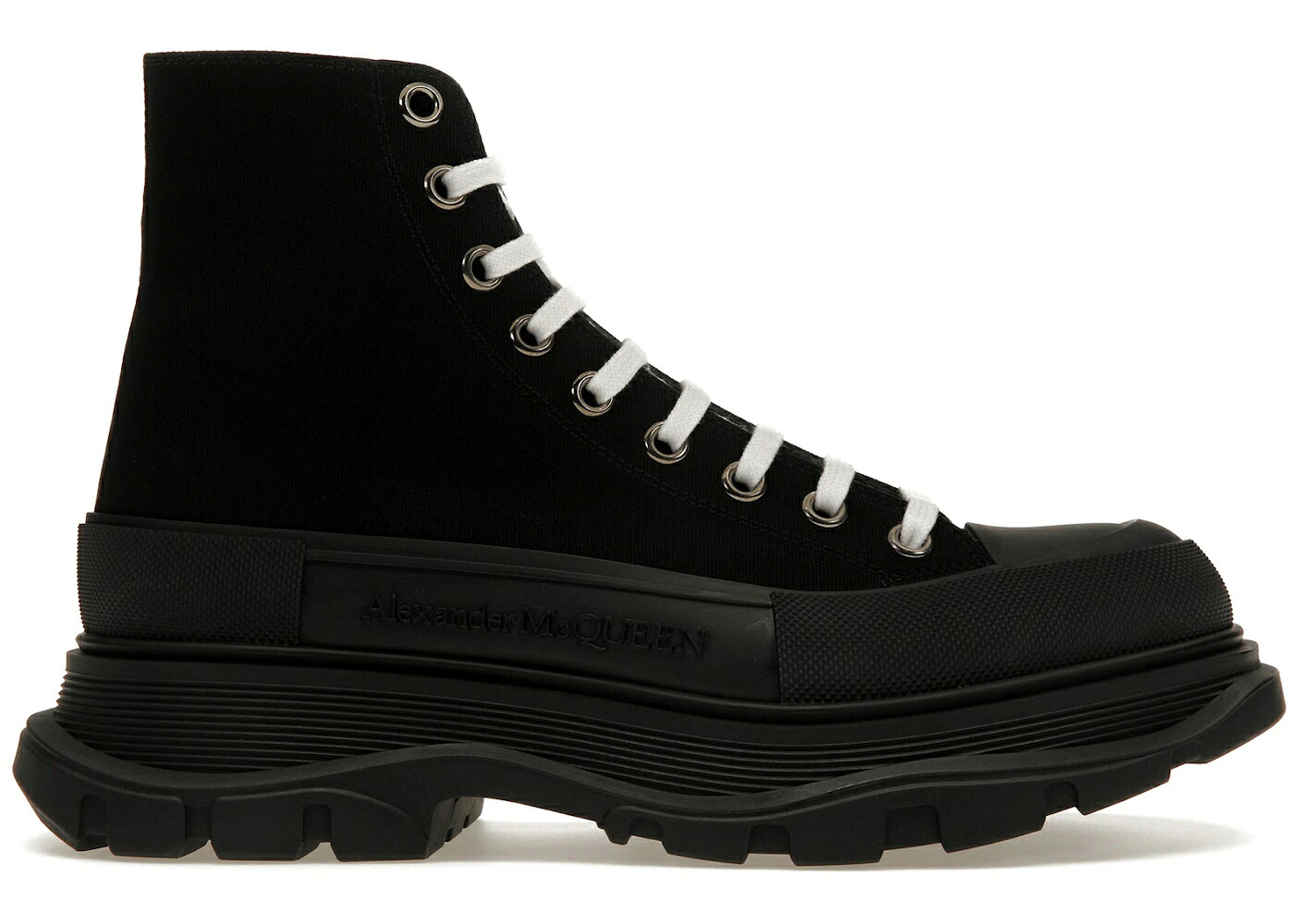 アレキサンダーマックイーン ブーツ 黒いこと 黒いこと 白いこと 白いこと スニーカー メンズ ALEXANDER MCQUEEN ALEXANDER MCQUEEN TREAD SLICK BOOT BLACK WHITE / BLACK BLACK WHITE