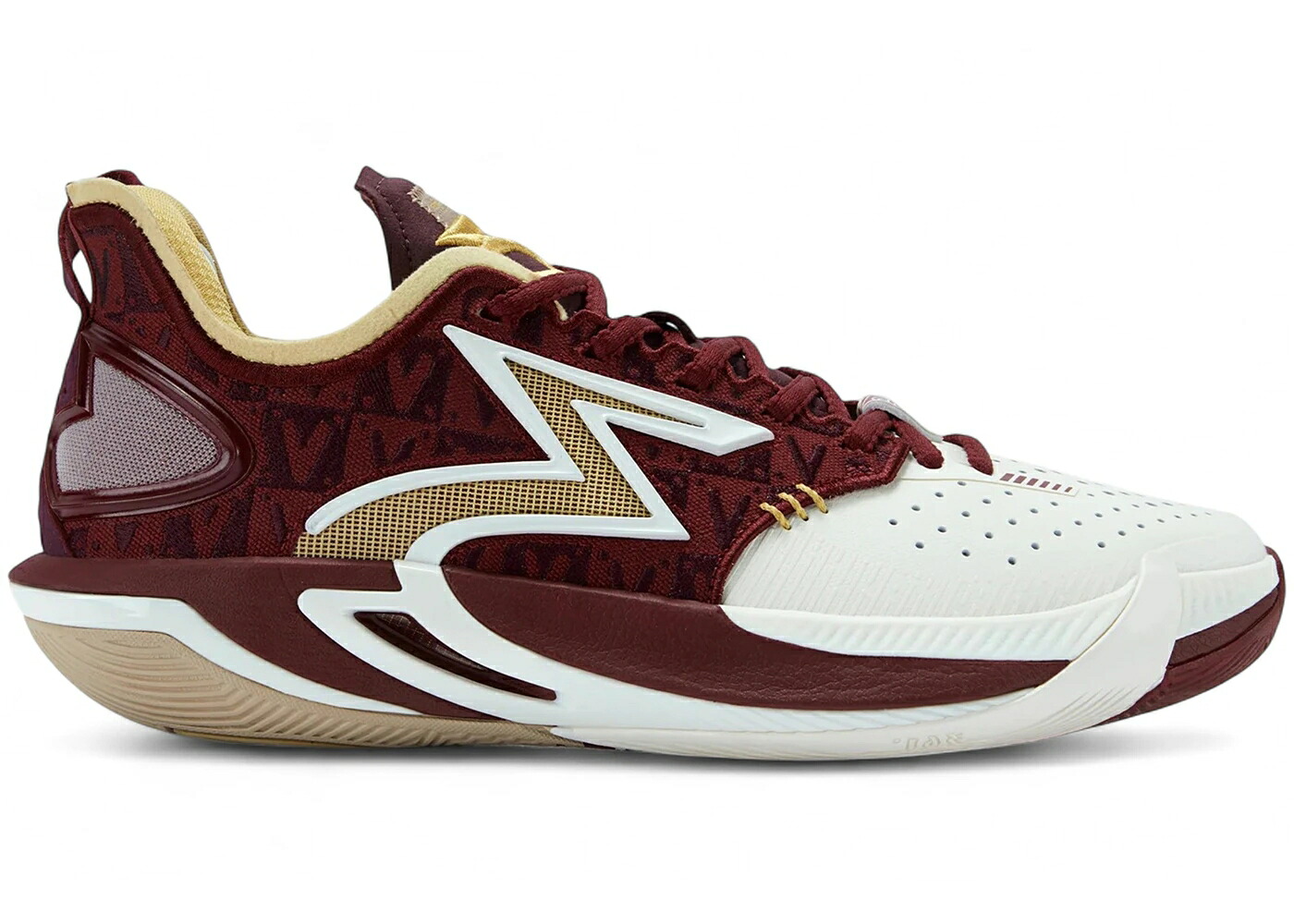 プロ ワイン色 バーガンディー 白色 ホワイト 6.0 スニーカー メンズ 361 DEGREES 361 DEGREES BIG3 PRO IMPERIAL BLAZE / BURGUNDY WHITE CHAMPAGNE