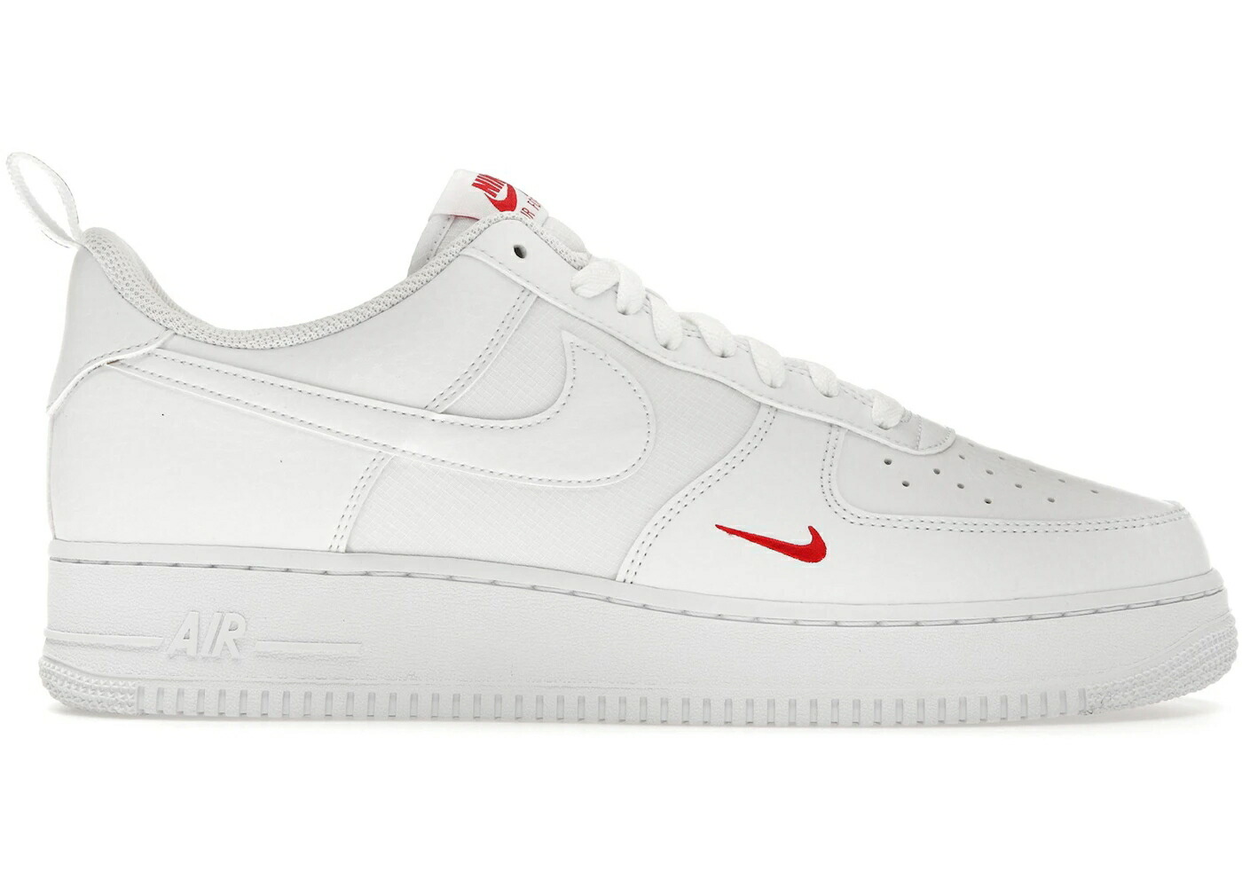 ナイキ 白いこと 白いこと 赤 赤いこと スウッシュ スウォッシュ 空軍 \u002707 スニーカー メンズ NIKE AIR FORCE 1 LOW SE WHITE RED MINI SWOOSH / WHITE UNIVERSITY RED WHITE