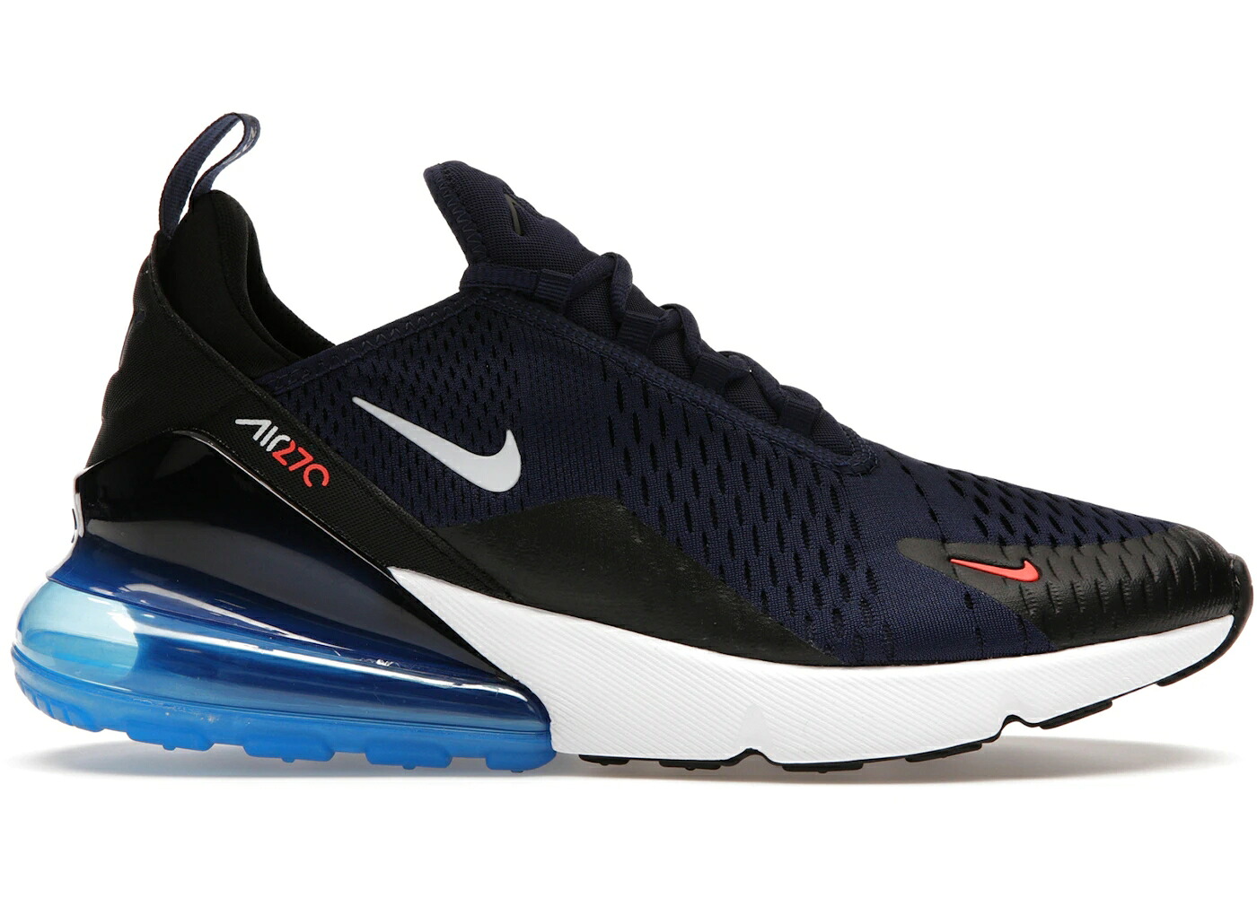 ナイキ マックス 紺色 米国海軍 クリムゾン エア湖マックス スニーカー メンズ NIKE AIR MAX 270 MIDNIGHT NAVY BRIGHT CRIMSON / MIDNIGHT NAVY BRIGHT CRIMSON