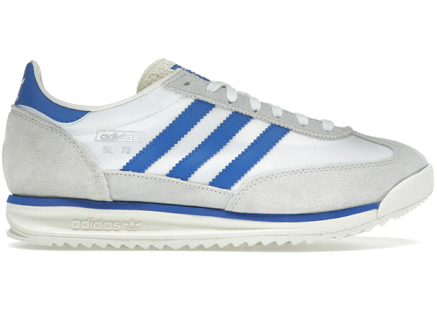 アディダス 白色 ホワイト 青色 ブルー スニーカー メンズ ADIDAS SL 72 RS CHALK WHITE BLUE / CHALK WHITE BLUE CLOUD WHITE