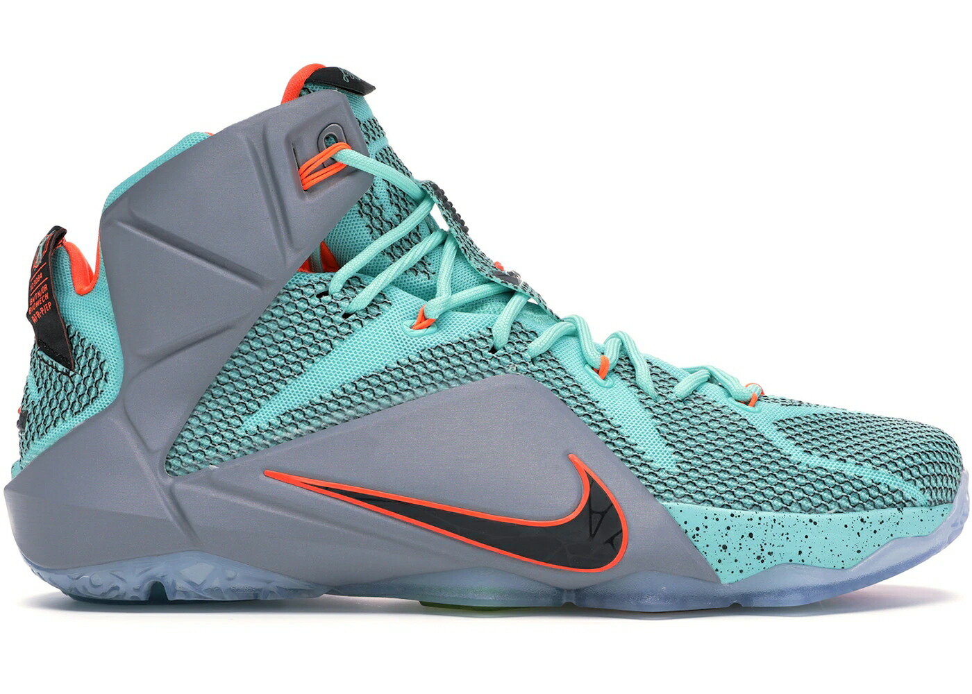 ナイキ レブロン 黒色 ブラック スニーカー メンズ NIKE LEBRON 12 NSRL / HYPER TURQUOISE BLACK METALLIC