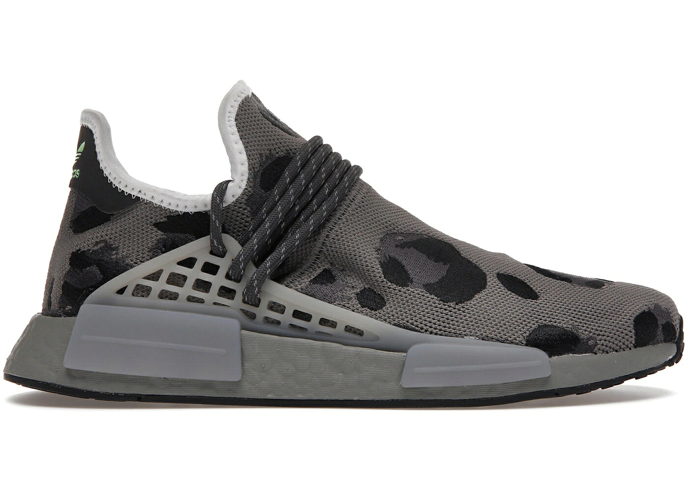 アディダス 薄墨色 薄墨色 益荒男 中核グループ 黒いこと 黒いこと スニーカー メンズ ADIDAS NMD HU PHARRELL ANIMAL PRINT ASH GREY / ASH MGH SOLID GREY CORE BLACK